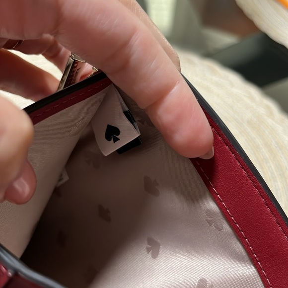 Kate Spade Phone Wallet Wristlet Red Currant - Picture 5 of 8